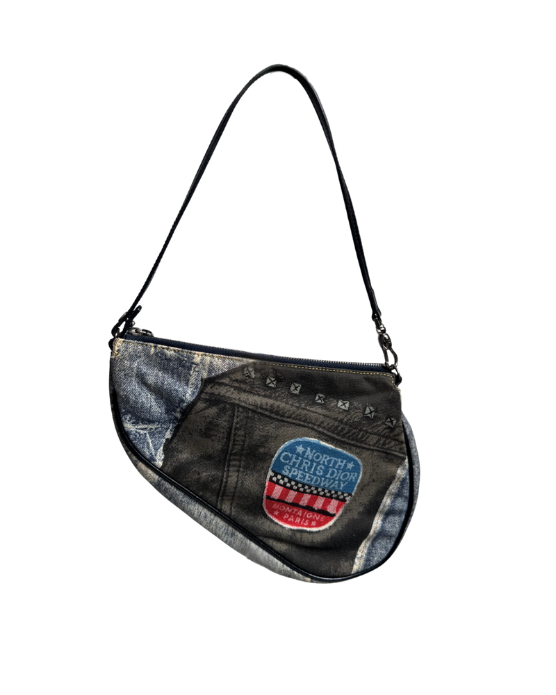 Distressed Denim Dior Pochette