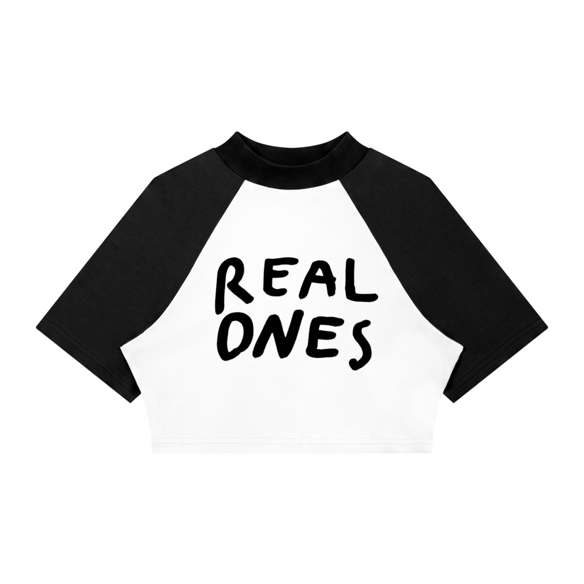 Women’s Color Block Raglan Crop T-Shirt