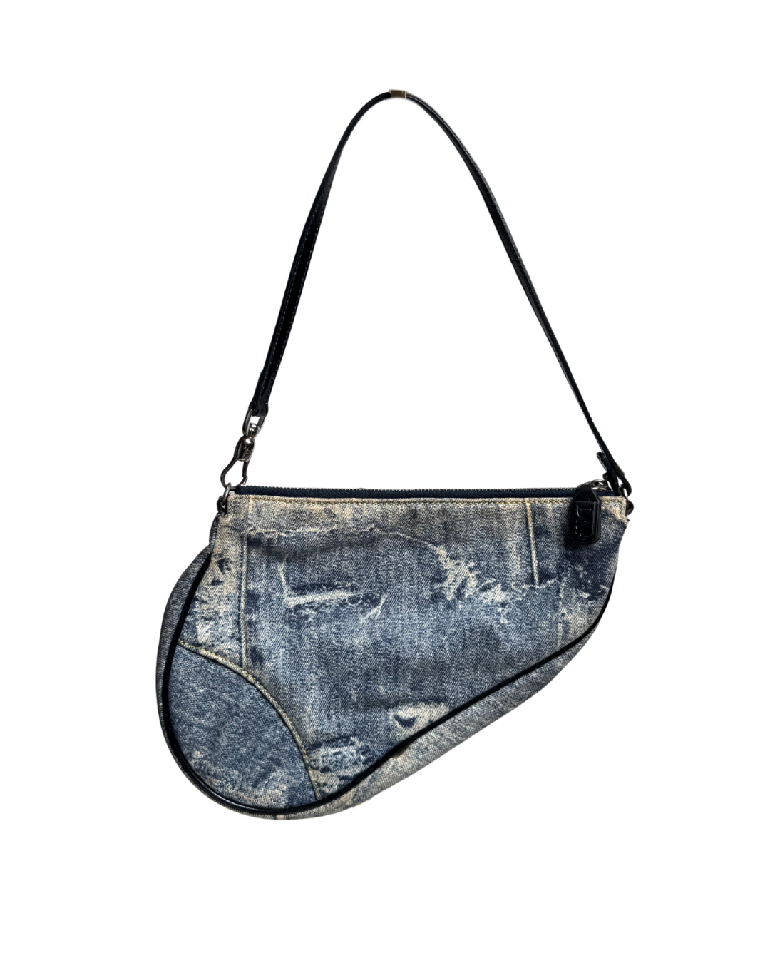 Distressed Denim Dior Pochette