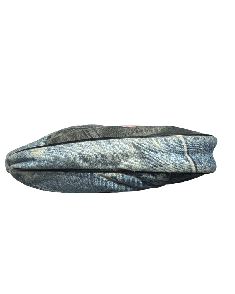 Distressed Denim Dior Pochette
