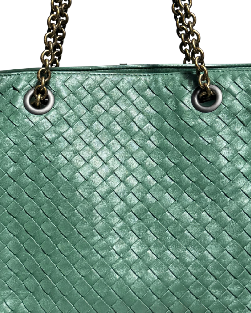Bottega Veneta Intrecciato Nappa Chain Tote