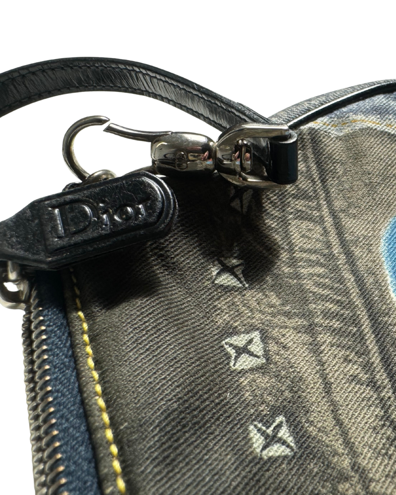 Distressed Denim Dior Pochette