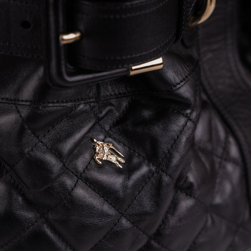 Burberry Patent Quilted Beaton Black