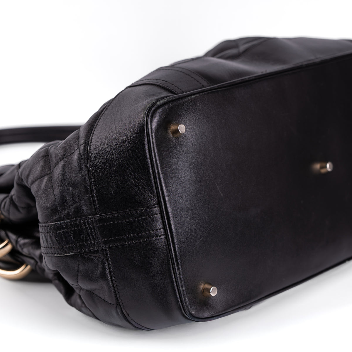 Burberry Patent Quilted Beaton Black