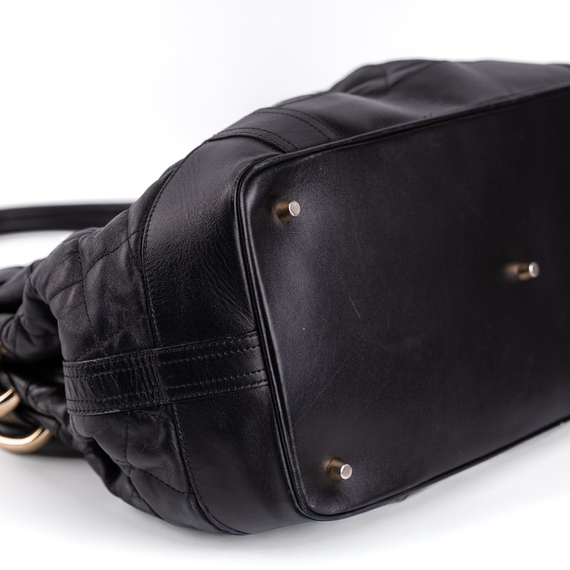 Burberry Patent Quilted Beaton Black