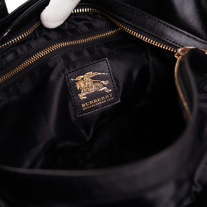 Burberry Patent Quilted Beaton Black
