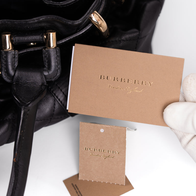 Burberry Patent Quilted Beaton Black