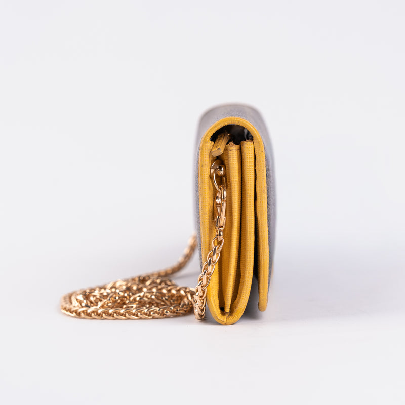 Fendi Zucca Wallet Tobacco Yellow