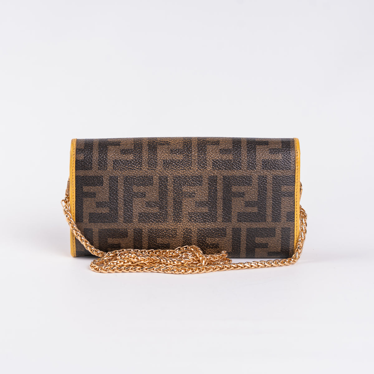 Fendi Zucca Wallet Tobacco Yellow