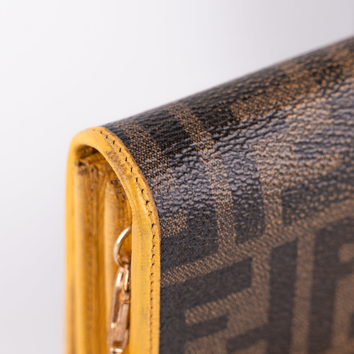 Fendi Zucca Wallet Tobacco Yellow