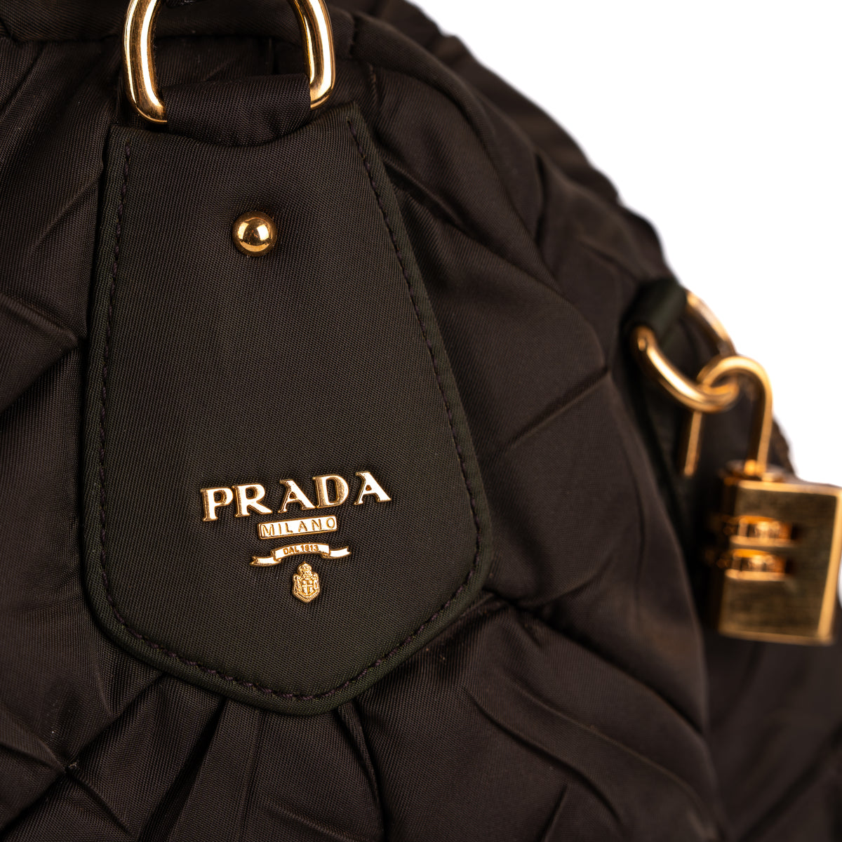 Prada Tessuto Gaufre Bowling Bag