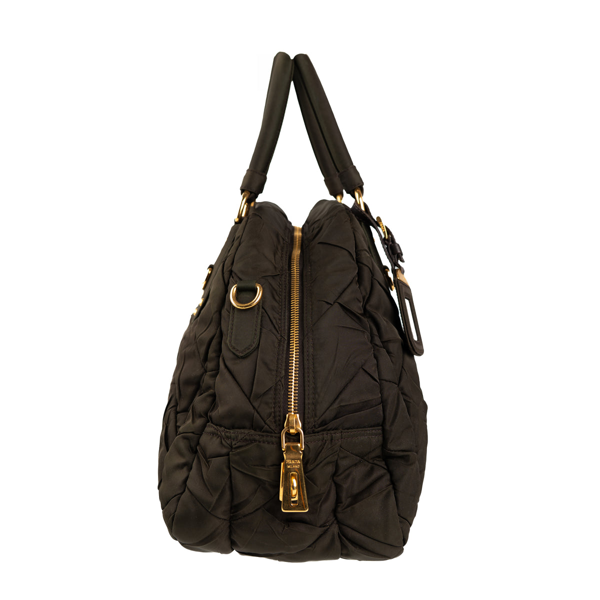 Prada Tessuto Gaufre Bowling Bag