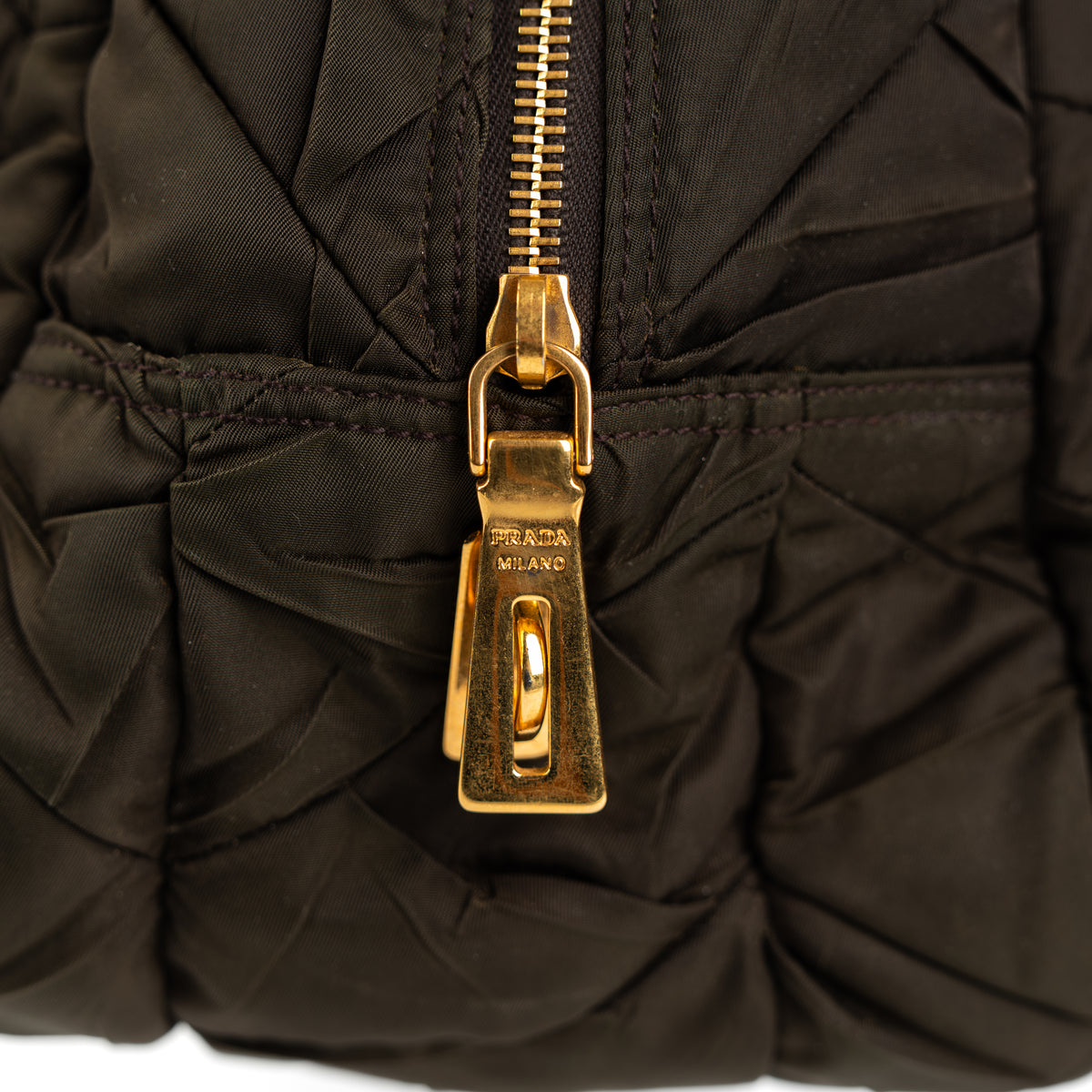 Prada Tessuto Gaufre Bowling Bag