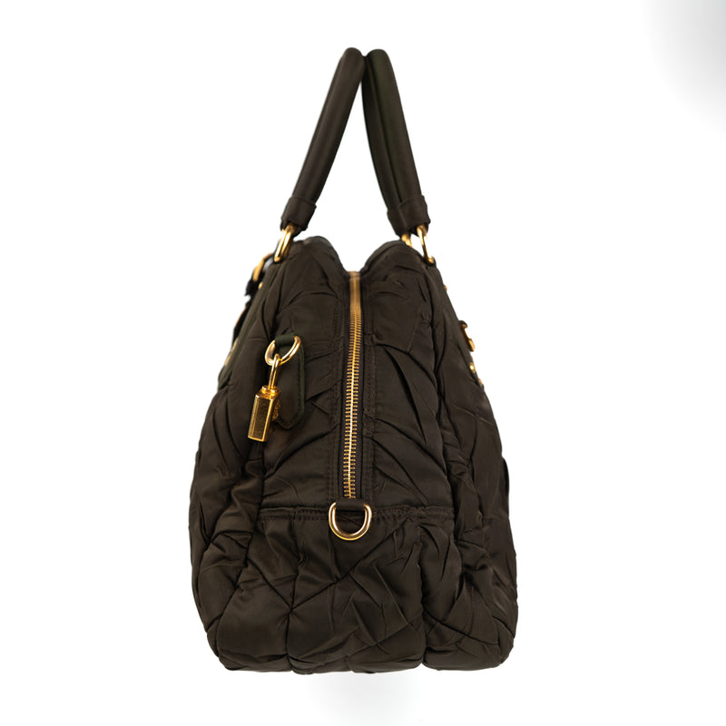 Prada Tessuto Gaufre Bowling Bag