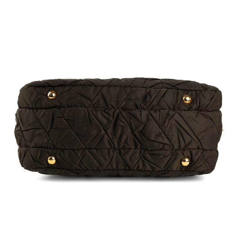 Prada Tessuto Gaufre Bowling Bag