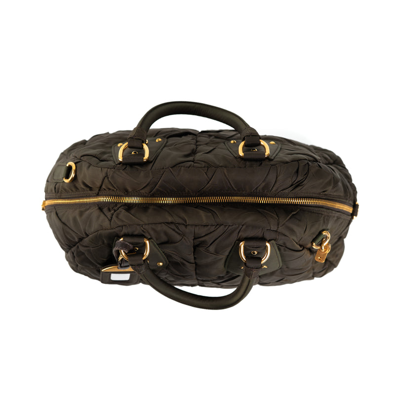 Prada Tessuto Gaufre Bowling Bag