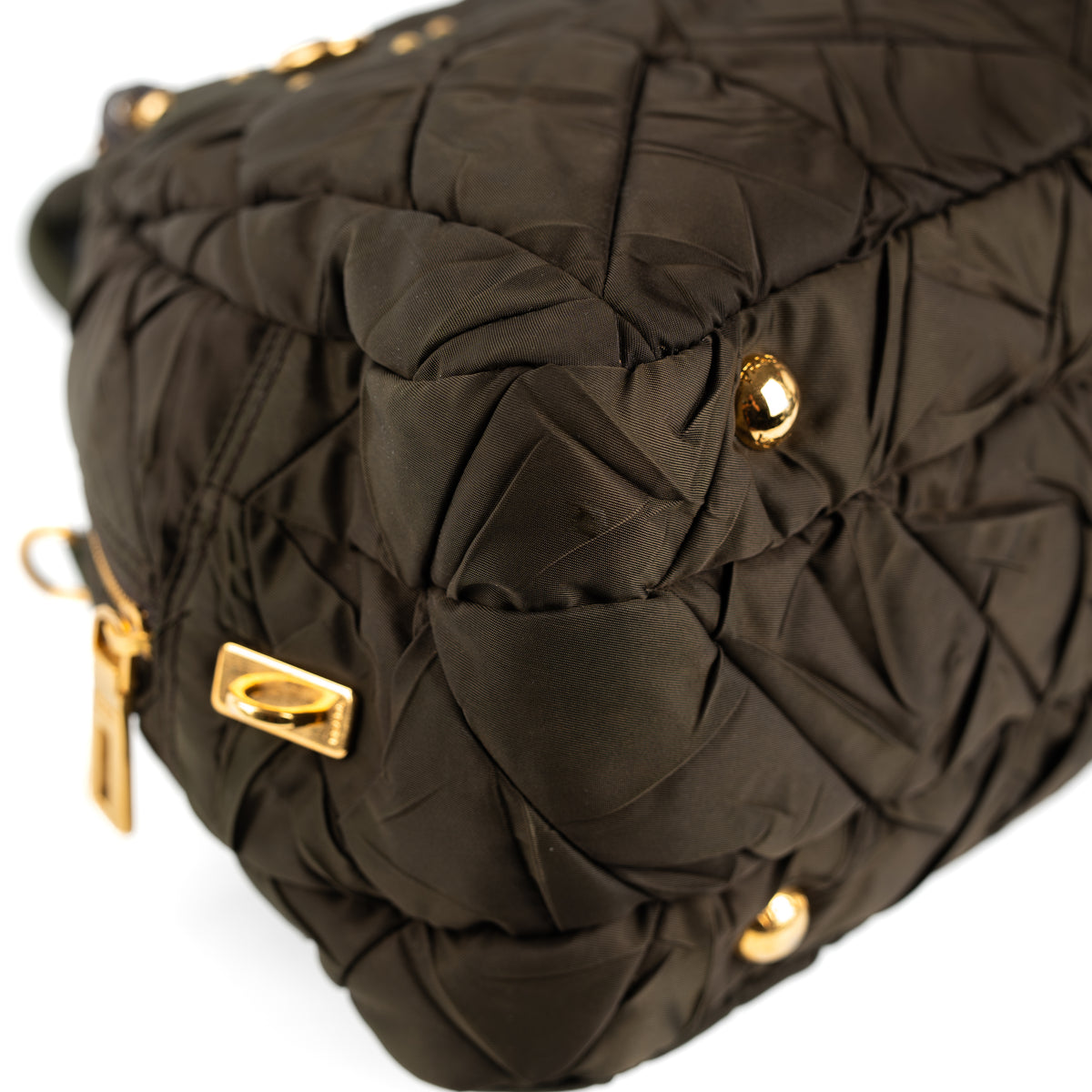 Prada Tessuto Gaufre Bowling Bag
