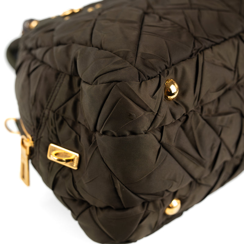 Prada Tessuto Gaufre Bowling Bag