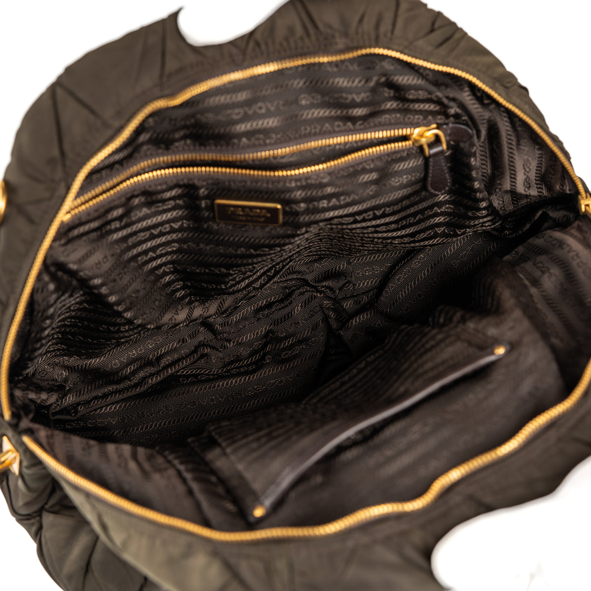 Prada Tessuto Gaufre Bowling Bag