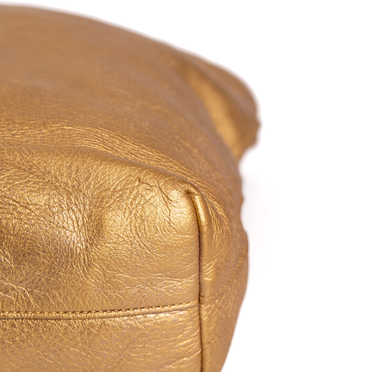 Prada Cervo Antik Tote Ouro