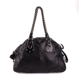 Prada Cervo Lux Chain Bag Nero Black