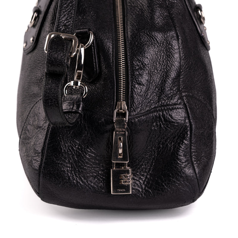 Prada Cervo Lux Chain Bag Nero Black