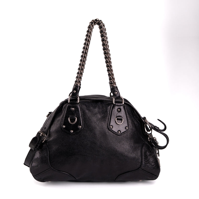 Prada Cervo Lux Chain Bag Nero Black