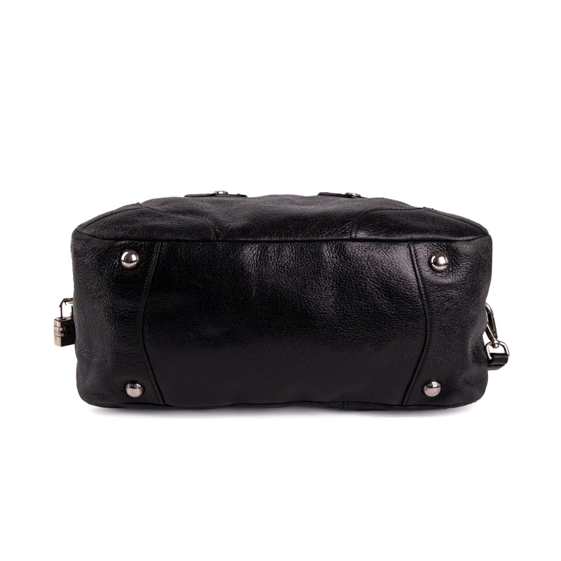 Prada Cervo Lux Chain Bag Nero Black