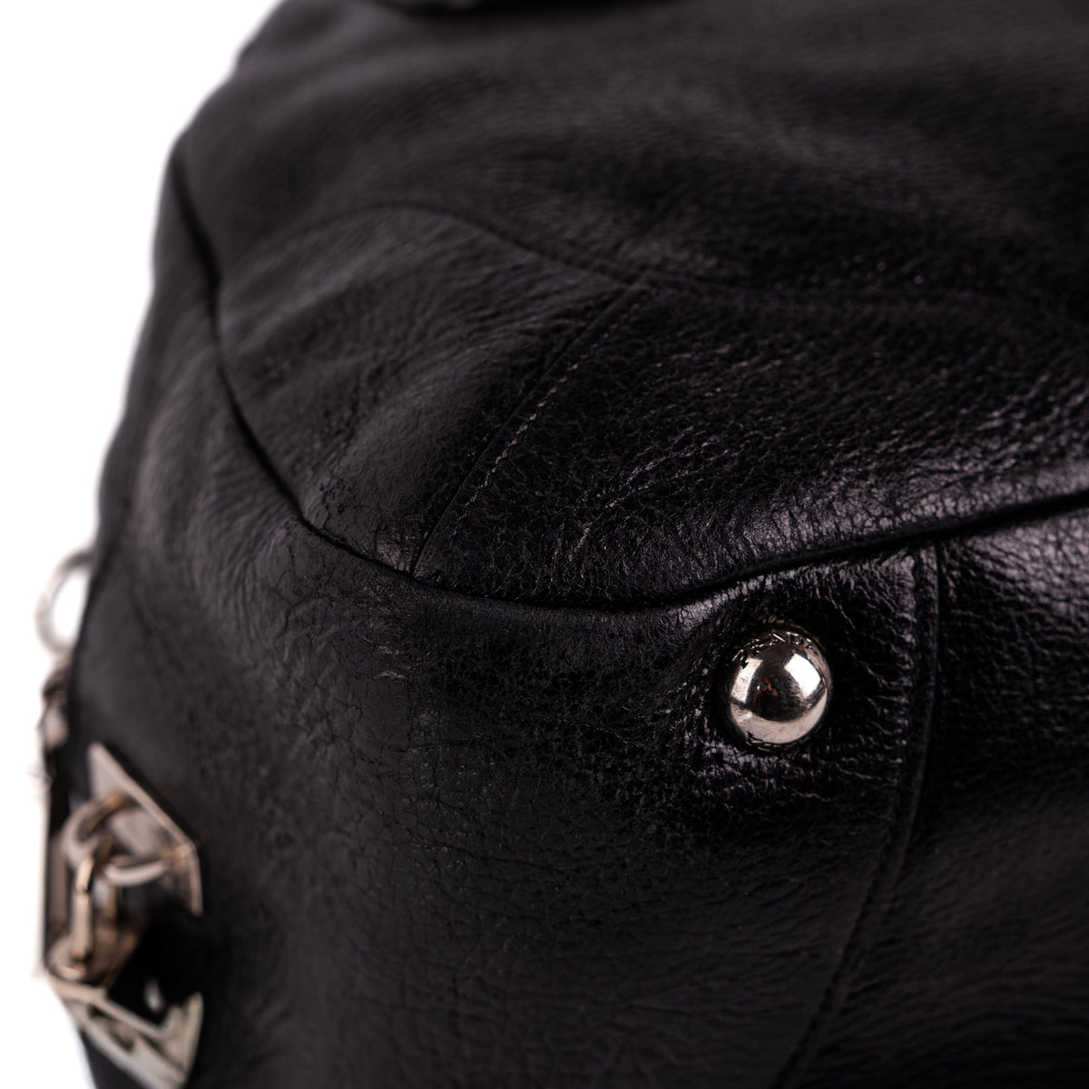 Prada Cervo Lux Chain Bag Nero Black