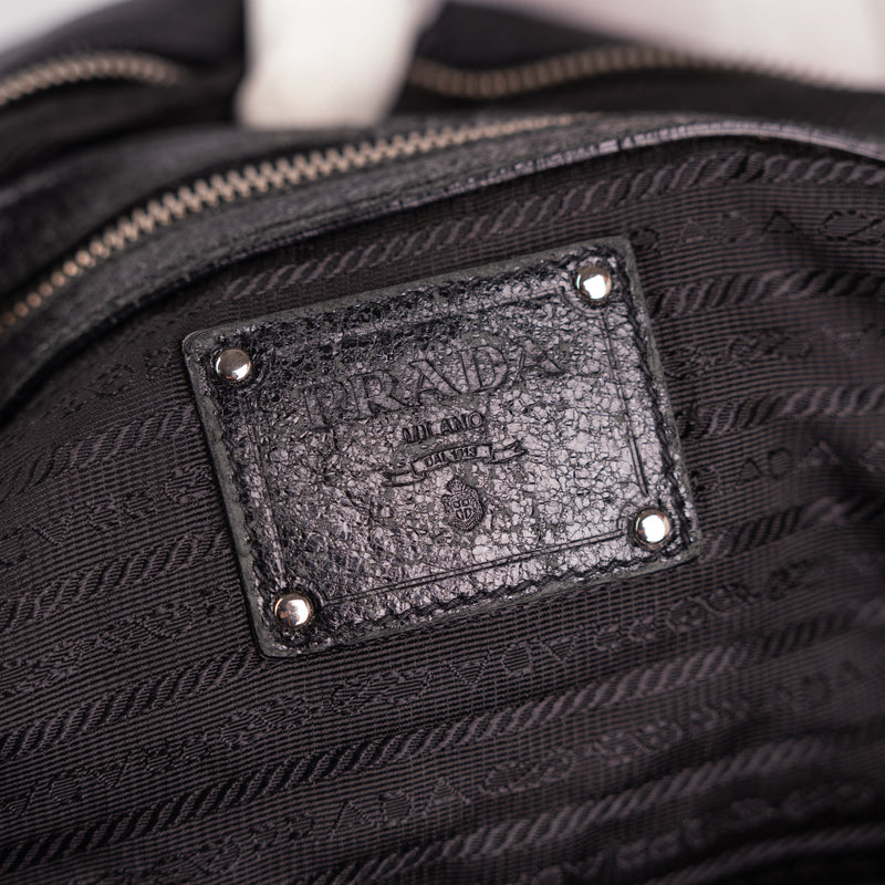 Prada Cervo Lux Chain Bag Nero Black