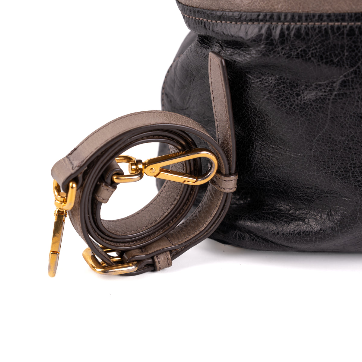 Prada Vitello Shine Tote Two Tone