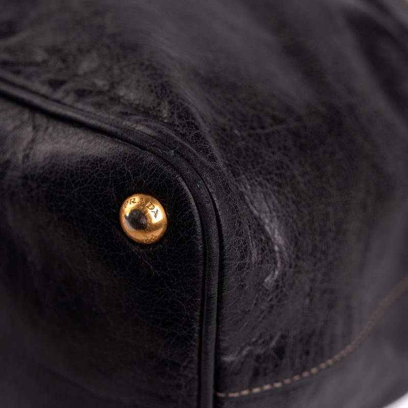 Prada Vitello Shine Tote Two Tone