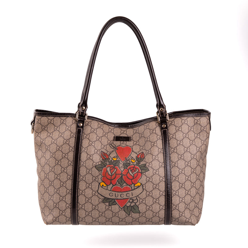 Gucci 2008 Unicef Tattoo Heart Tote