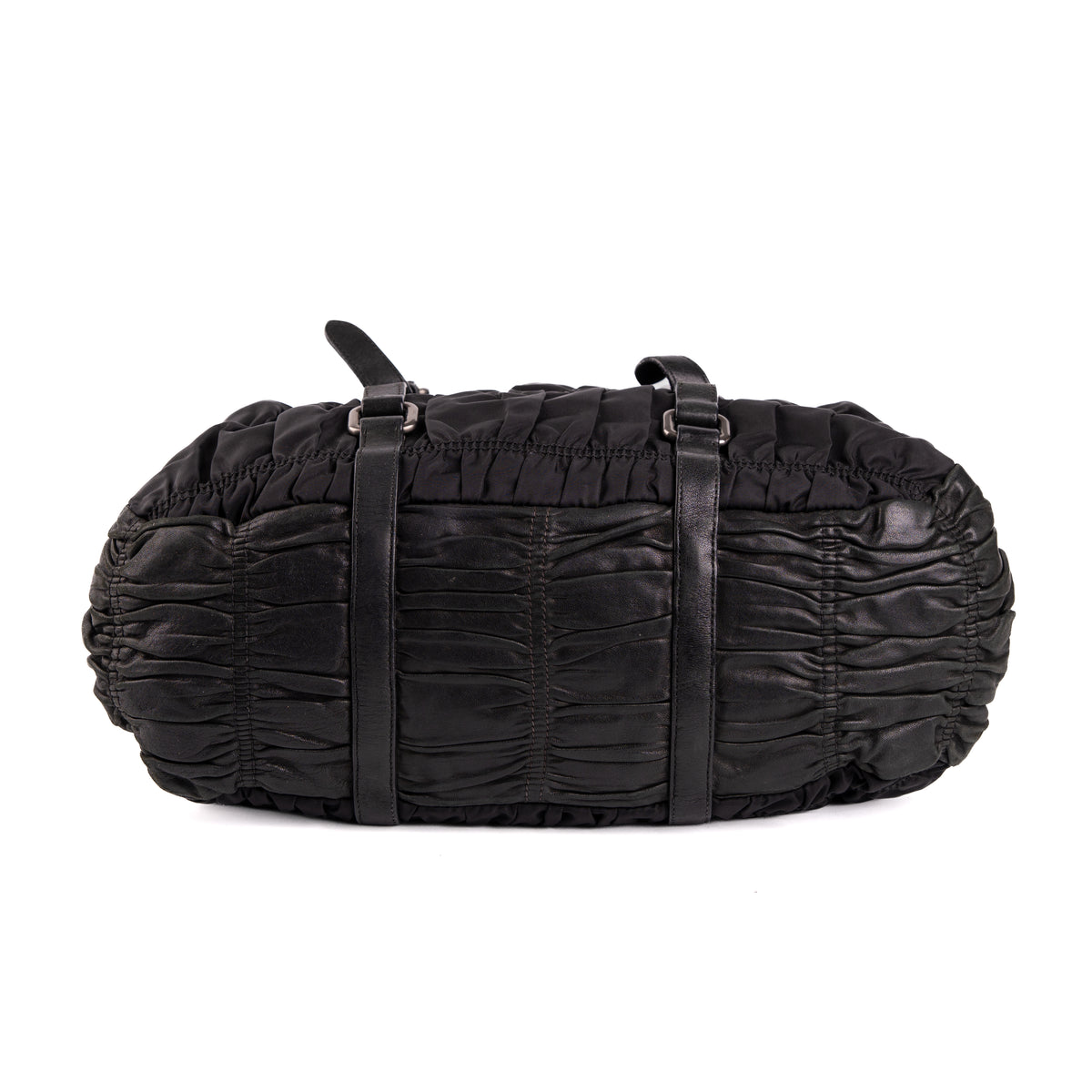Prada Tessuto Nylon Nappa Braided Gaufre Frame