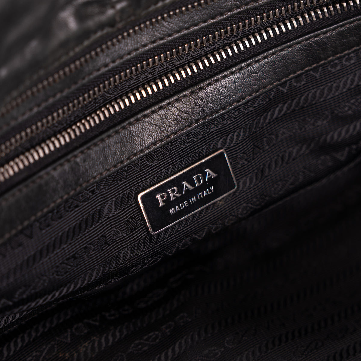 Prada Tessuto Nylon Nappa Braided Gaufre Frame