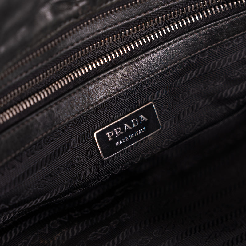 Prada Tessuto Nylon Nappa Braided Gaufre Frame
