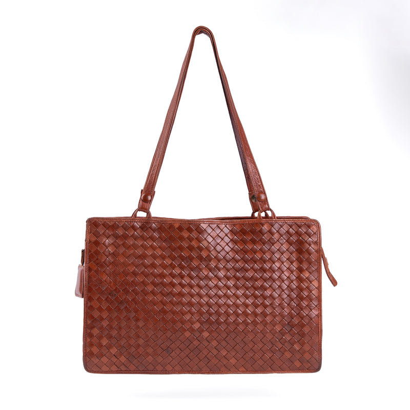 Bottega Veneta Woven Laptop Briefcase