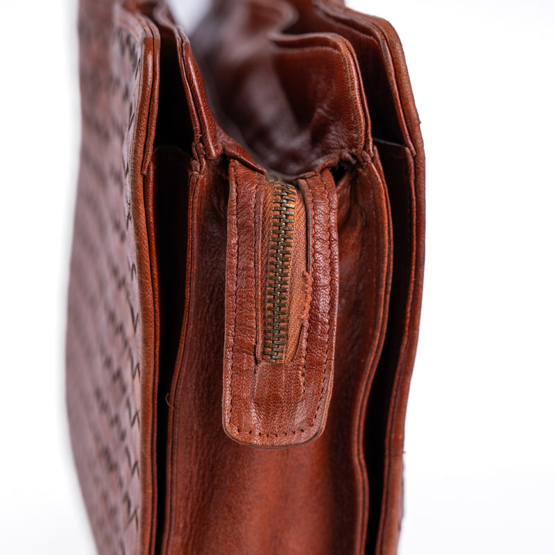 Bottega Veneta Woven Laptop Briefcase