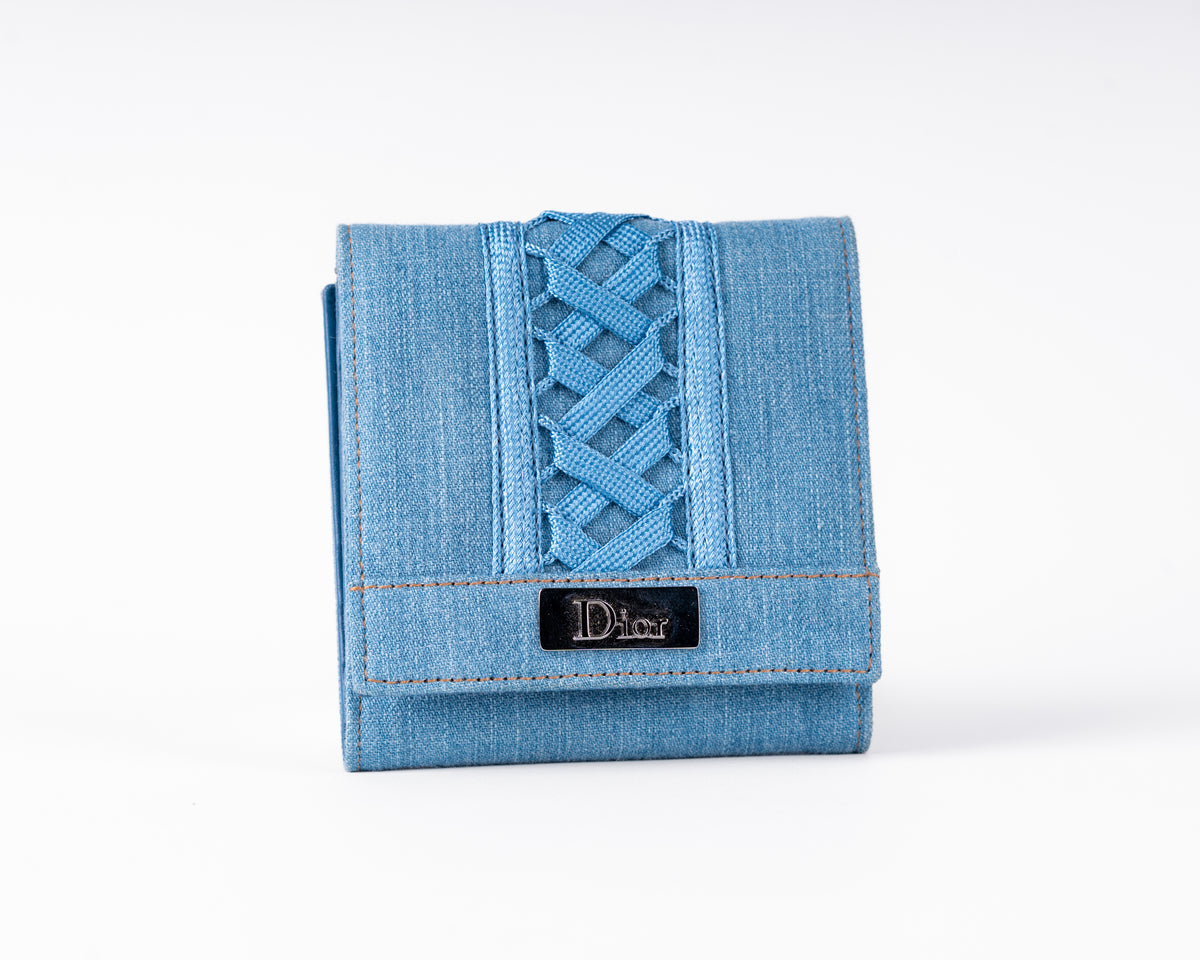 Dior Denim "Admit It" Bag & Wallet Set
