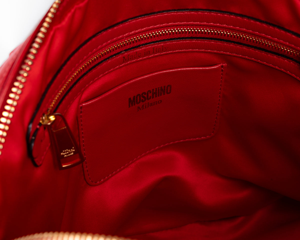 Moschino Biker Jacket Top Handle