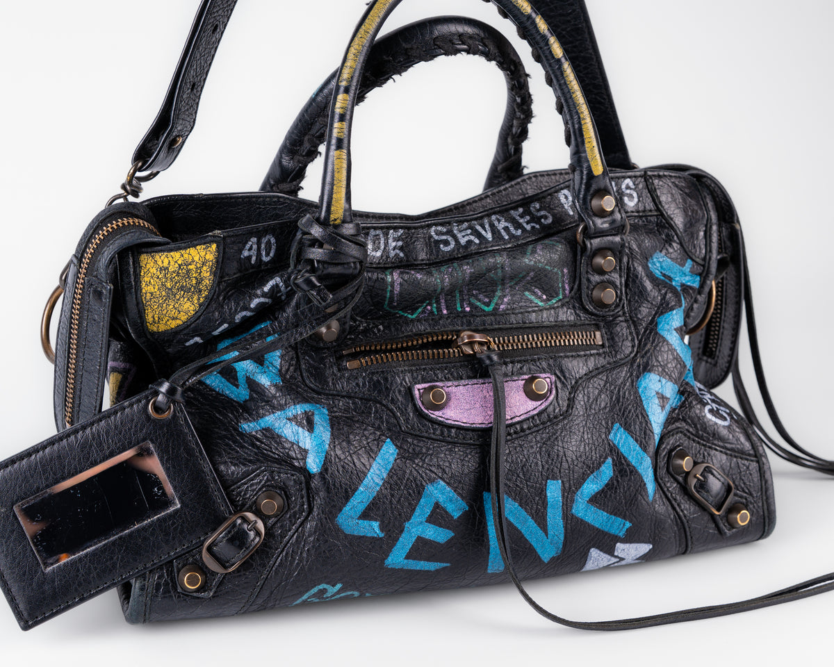 Balenciaga Graffiti City Bag