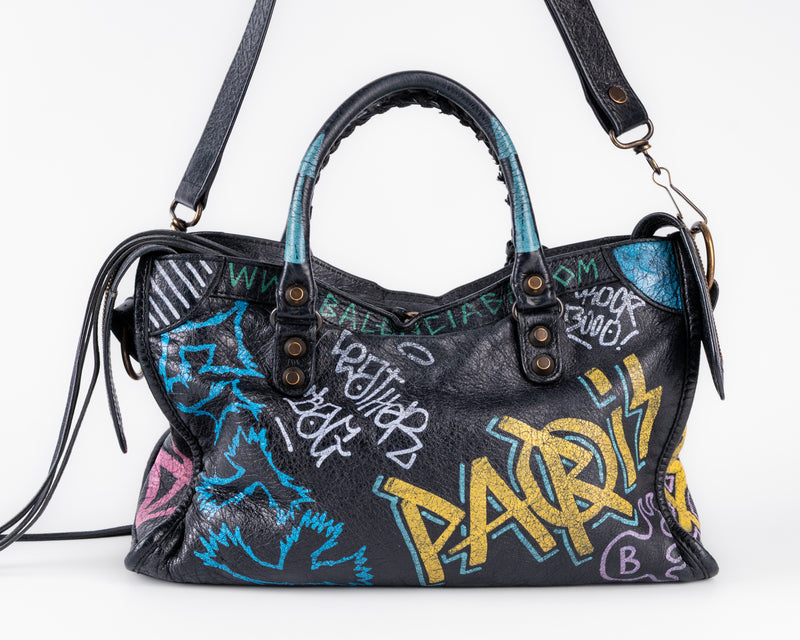 Balenciaga Graffiti City Bag