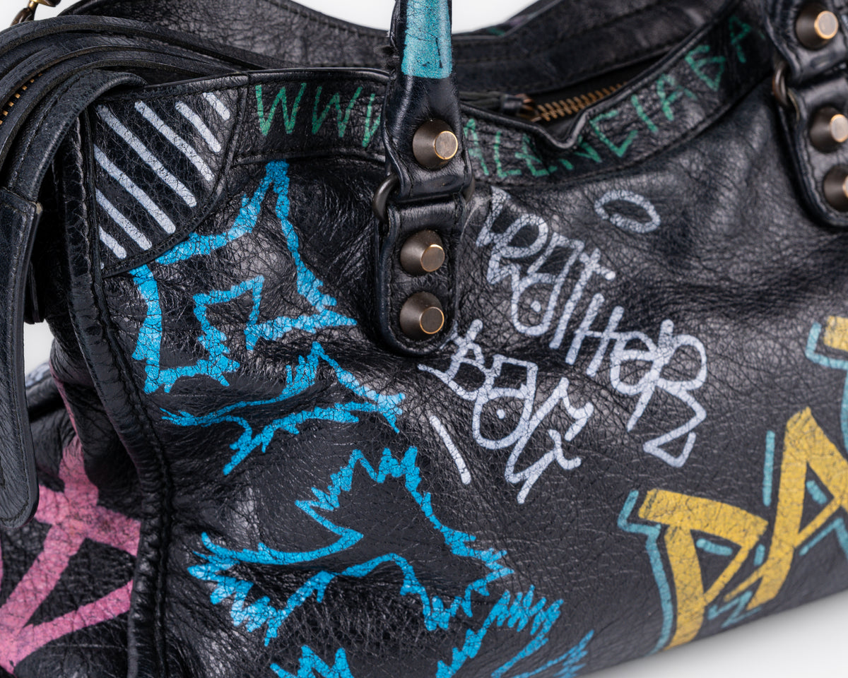 Balenciaga Graffiti City Bag