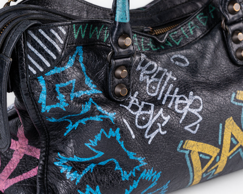 Balenciaga Graffiti City Bag