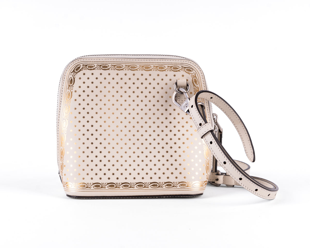 Gucci x SEGA "Guccy" Stars Mini Dome Shoulder Bag (Mystic White)
