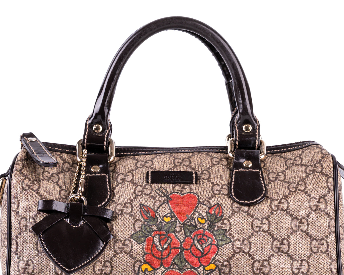 Gucci Tattoo Heart Joy Boston Bag