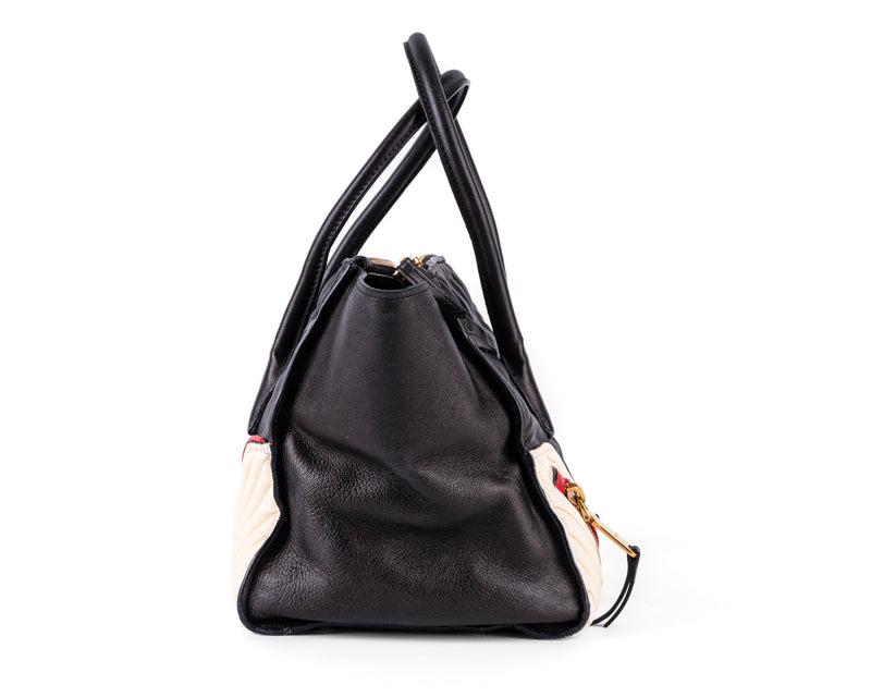 Miu Miu Nappa Leather Biker Tote
