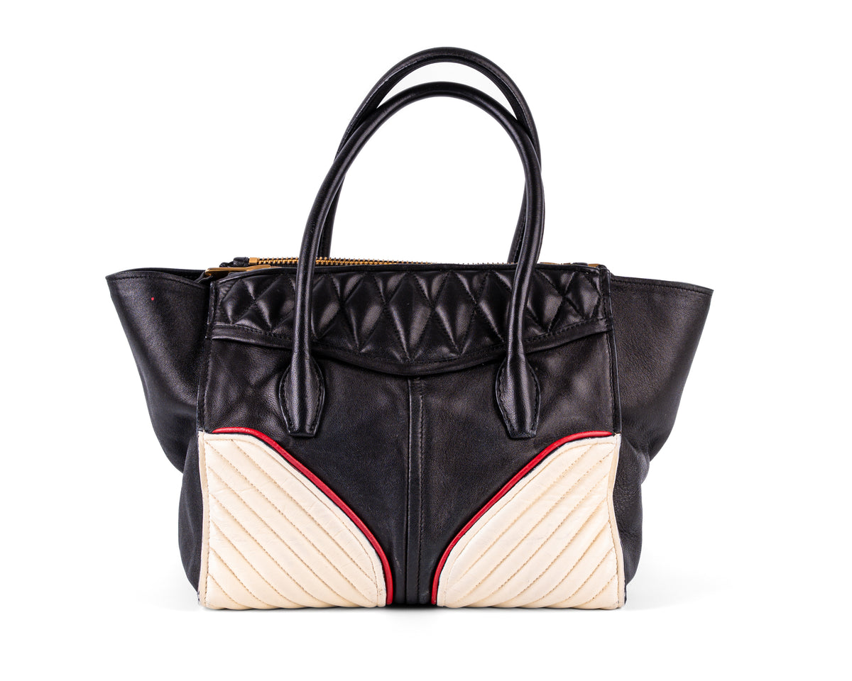 Miu Miu Nappa Leather Biker Tote