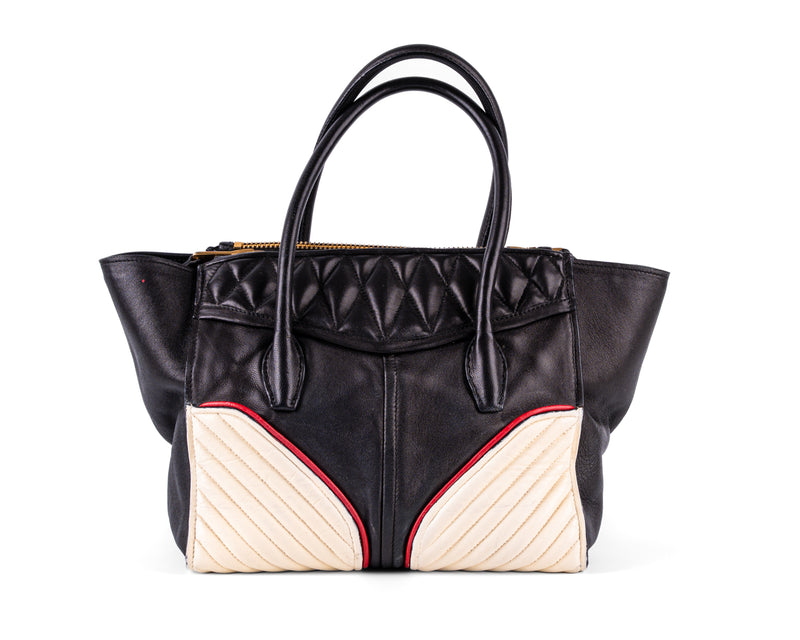 Miu Miu Nappa Leather Biker Tote