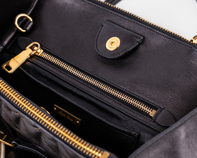 Miu Miu Nappa Leather Biker Tote